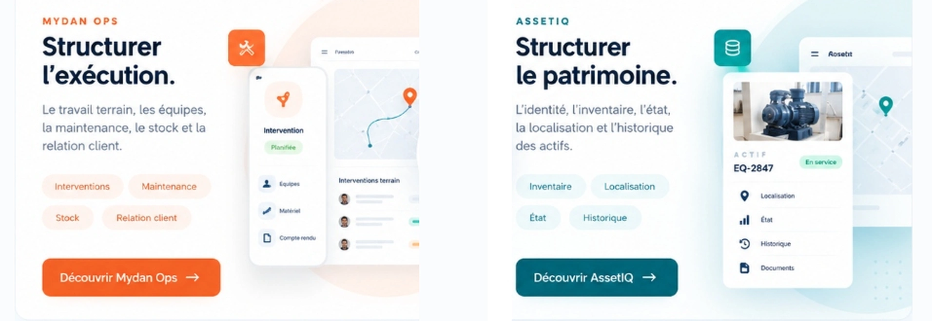 MydanOps & AssetIQ - Deux produits complémentaires, une même philosophie