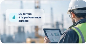 Expertise terrain Synadvance avec tablette sur site